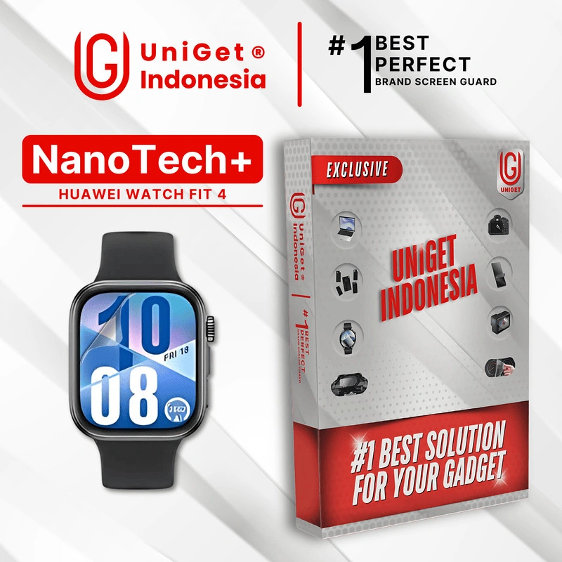 UniGet EPU BIO GENESIS Hydrogel for Huawei Watch Fit 4 / Screen Guard (Nanotech+ 100% Recycle) Premium Hidrogel Anti-Scratch Protector Tempered Gorilla Glass 5 6 7 Anti Gores Full Cover Smart Phone Watch Handphone Gadget Tab Laptop Kamera