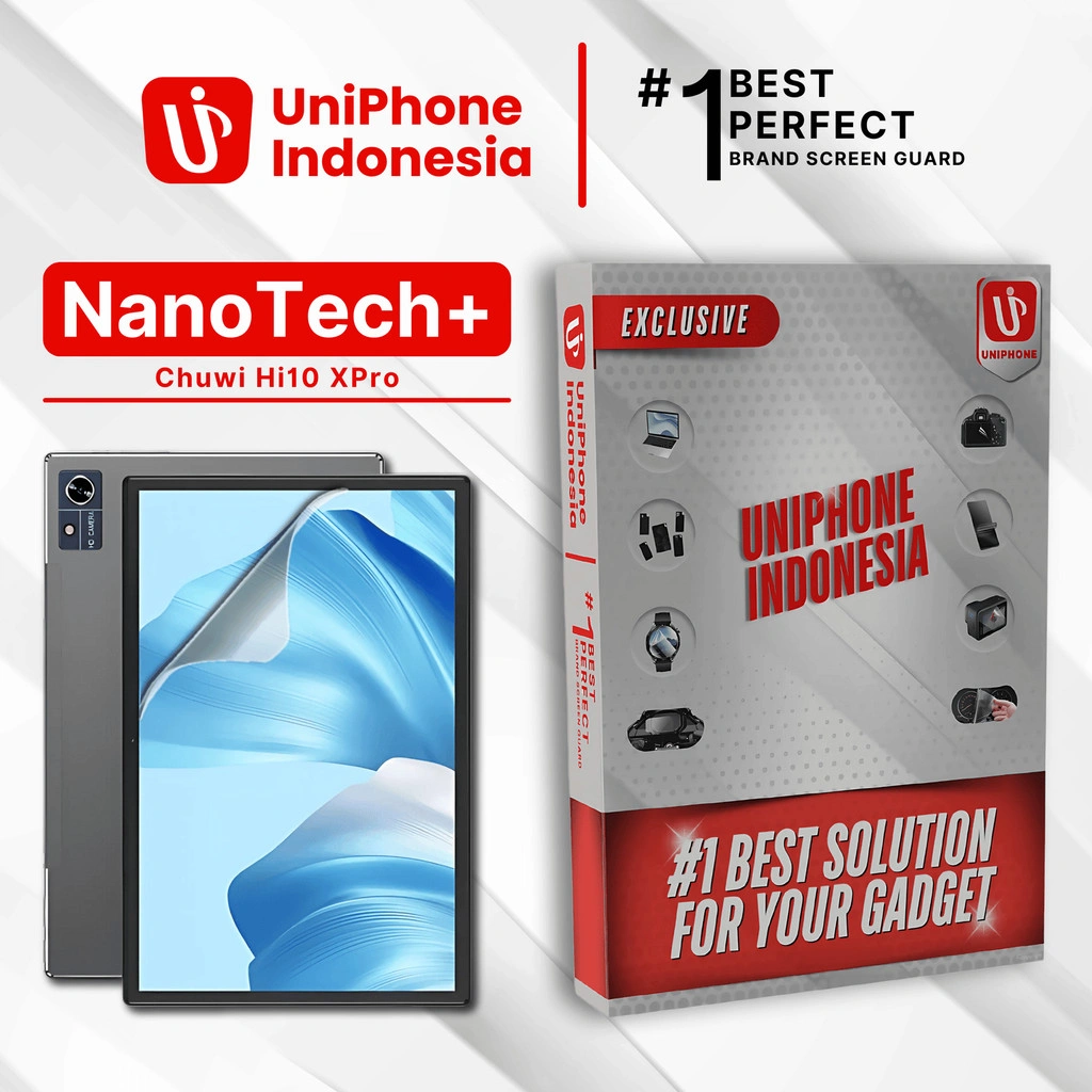 UniPhon EPU BIO GENESIS Hydrogel for Chuwi Hi10 X Pro / Screen Guard (Nanotech+ 100% Recycle) Premium Hidrogel Anti-Scratch Protector Tempered Gorilla Glass 5 6 7 Anti Gores Full Cover Smart Phone Watch Handphone Gadget Tab Laptop Kamera