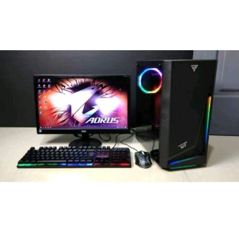 paket lengkap i5 Ddr4 16 gb Ssd 256Gb monitor 24