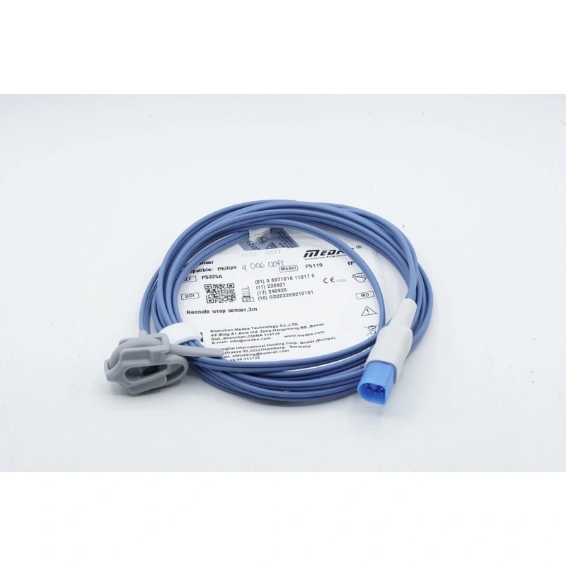 Medke Kabel Philips HP Cable Bayi Neonate Finger SPO2 Sensor 8 Pin 3M | 4.006.0041 | P5325A