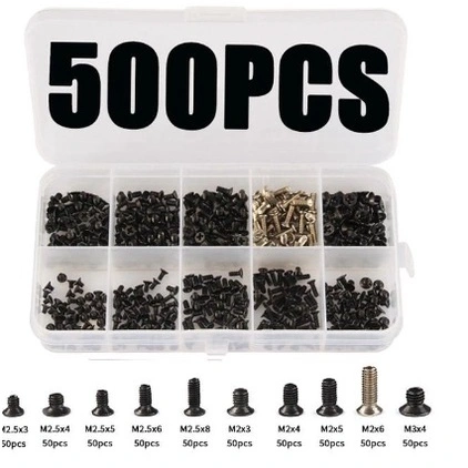500PCS BAUT LAPTOP ACER ASUS LENOVO MSI TOSHIBA DELL SCREWS NOTEBOOK