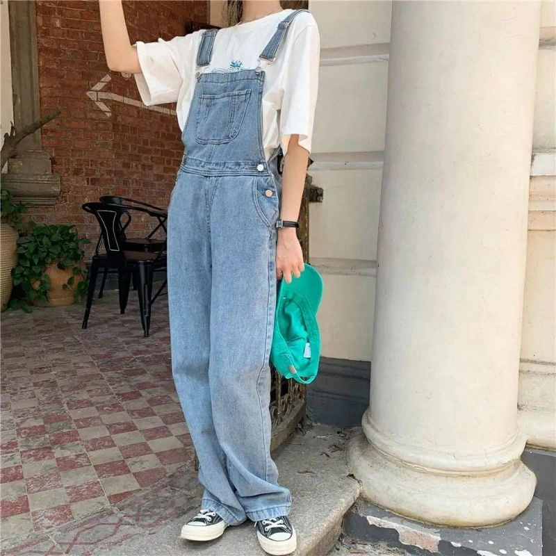 [REALPICT] Bitna Jumpsuit Jeans Korean Style // Bitna Overall Jeans Korean Style // R.1/S-1,2,3 (label)
