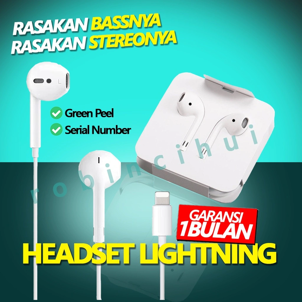 HEADSET LIGHTNING - HEADSET GAMING - HEADSET STEREO - HEADSET -EARPHONE - HANDSFREE