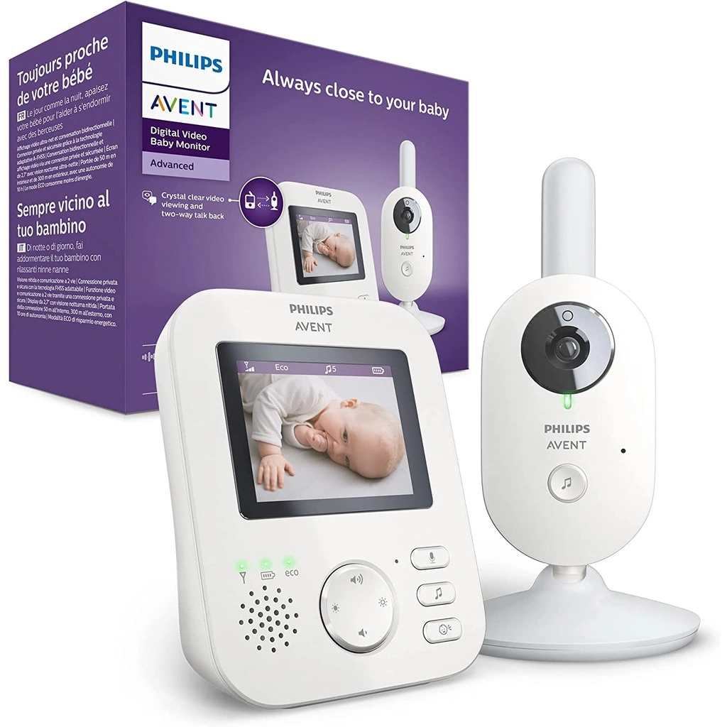 Philips Avent Video Baby Monitor SCD833 SCD843, Talkback Infra Red