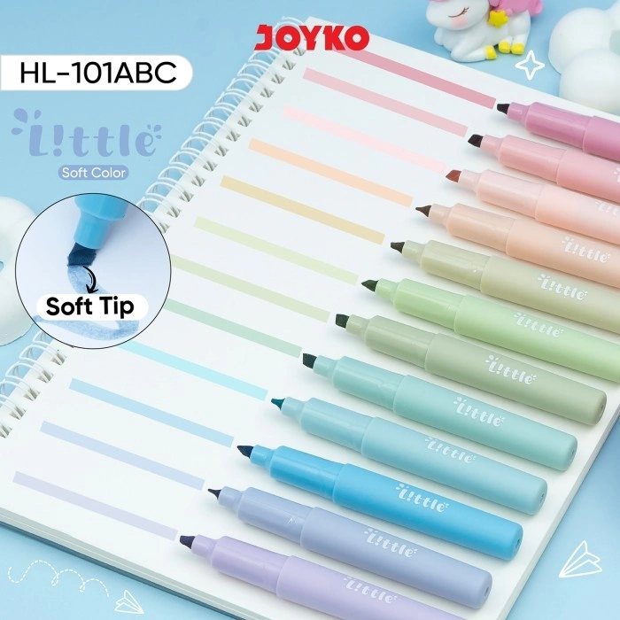 Penanda Berwarna Highlighter Joyko HL-101 Soft Color Little