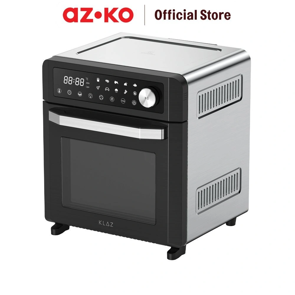 AZKO Klaz 15 ltr Air Fryer Oven Digital 1200 watt - Hitam Alat Masak Goreng Pembuat Makanan Penggoreng Tanpa Minyak Elektronik Dapur