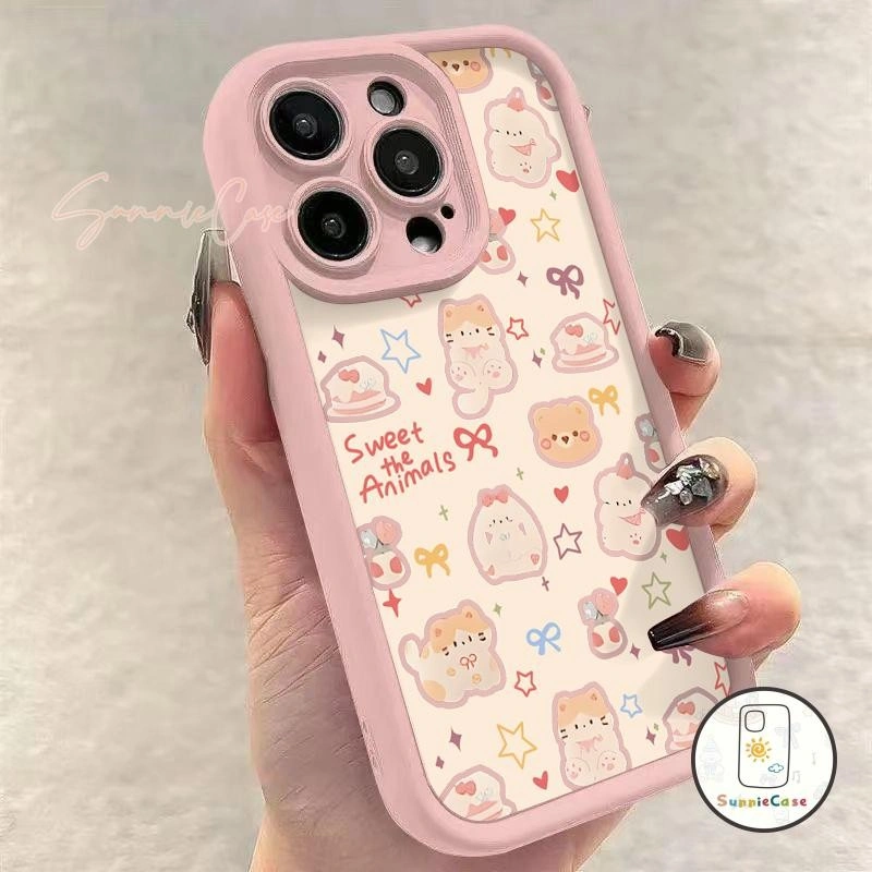 Casing Untuk Infinix Smart 9 5 7 8HD 6 8 Pro Plus Hot 60i 50 40 30 50i 40i 30i 9 20 11 30 Play NFC Note 40 30 Pro VIP 12 G96 Tecno Spark 30C 20C 10C 20 10 Pro GO 2024 GO 2025 GO 1 Hot 10Lite 40Pro POP 9 8 Camon 20 Pro Kartun Kucing Case