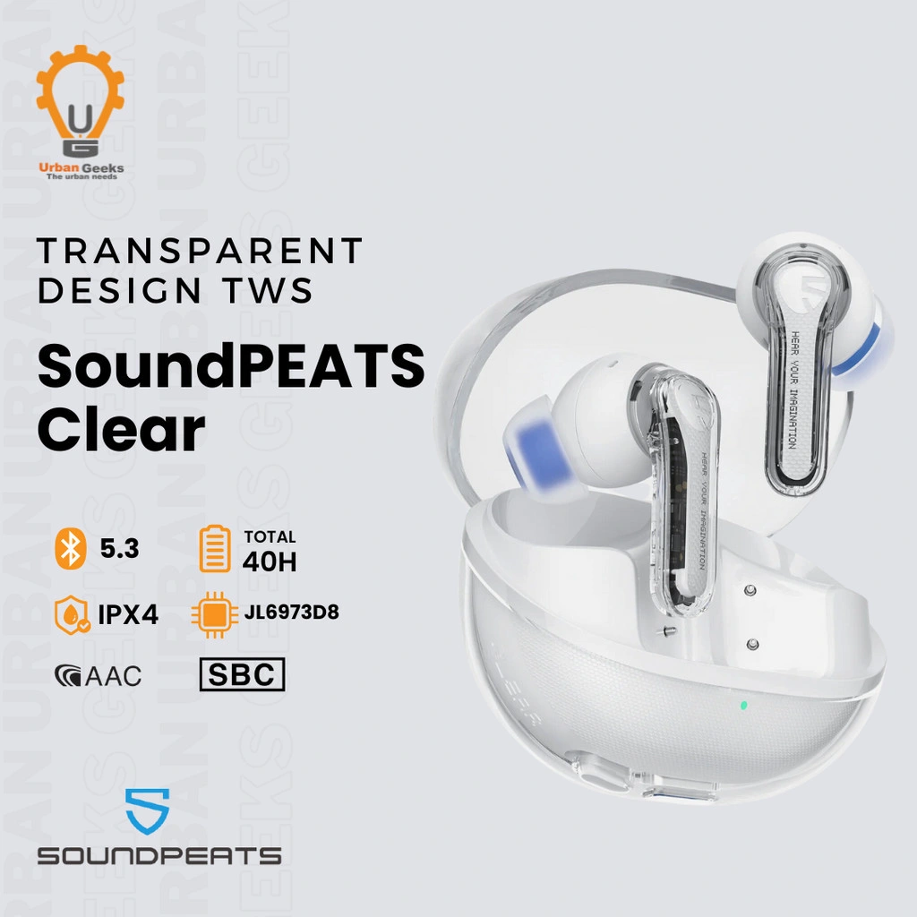 SoundPEATS Clear True Wireless Earbuds Driver Dynamic 12mm TWS