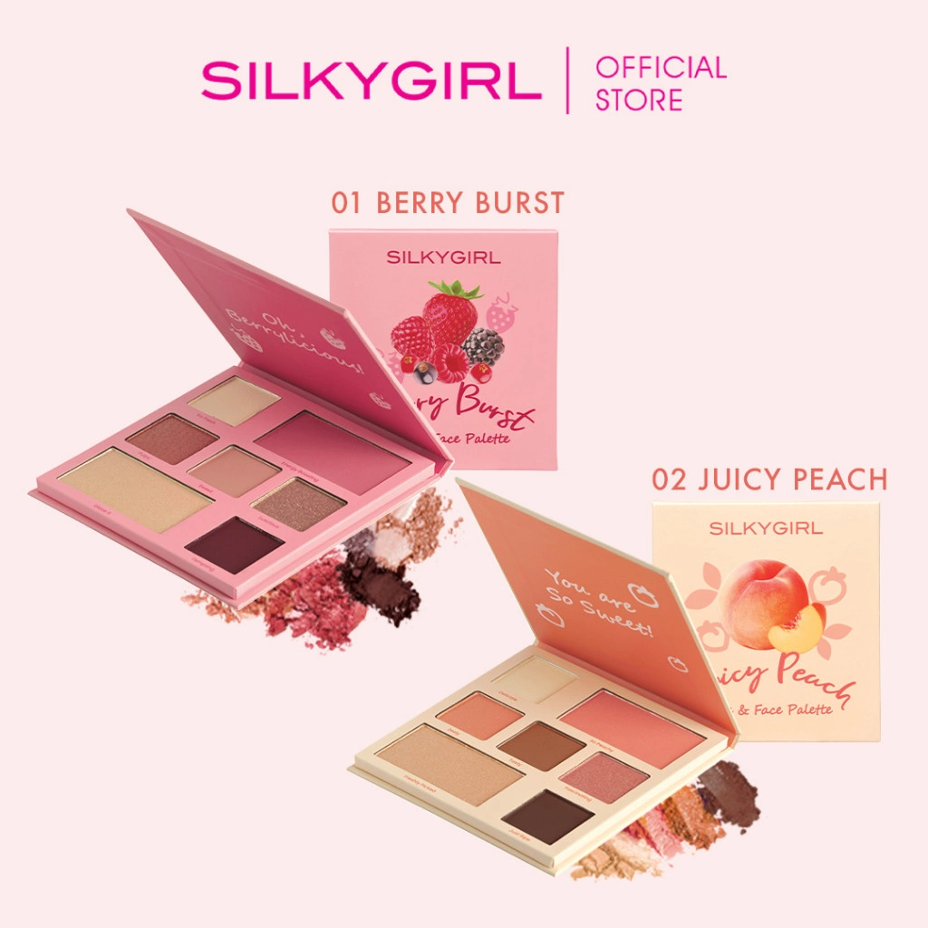 SILKYGIRL Eyes and Face Pallete | Multi Function Palette | Eyeshadow, Highlighter, Blush