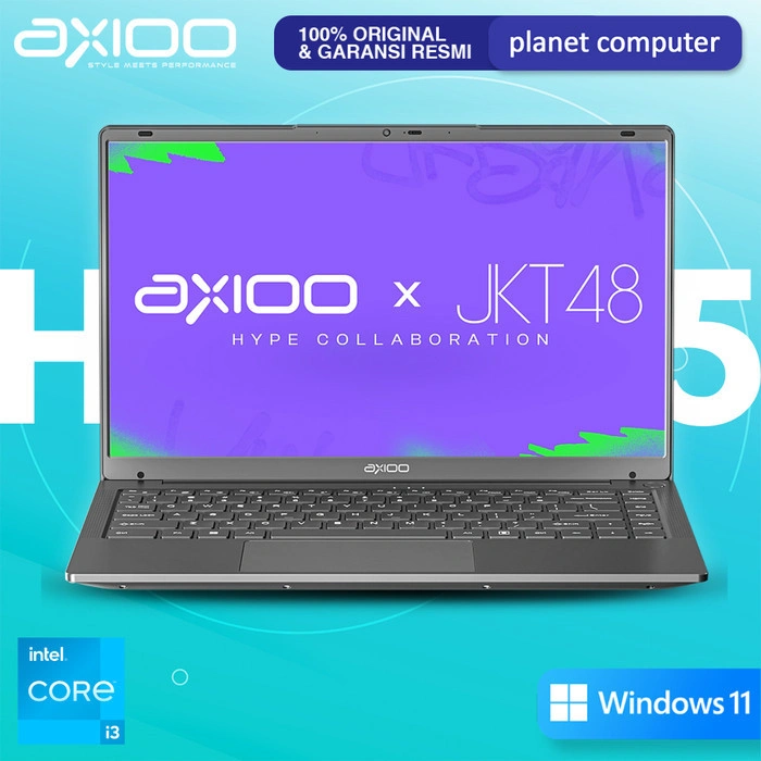 Axioo Hype 3 G11 Gen 11 Intel Core i3-1125G4 RAM 8GB 256GB SSD 14" FHD IPS