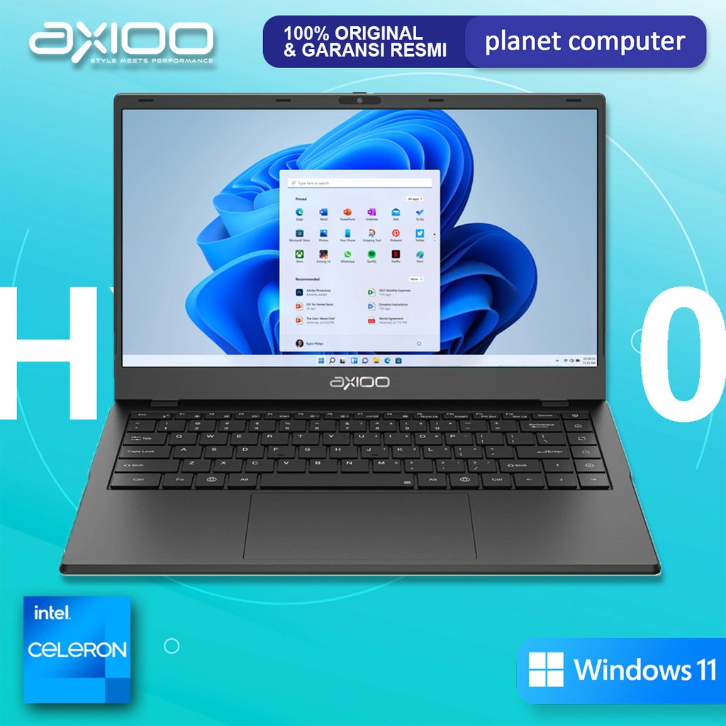 AXIOO HYPE 10 | HYPE 1 N4020 RAM 8GB SSD 256GB Windows 11 Resmi Original