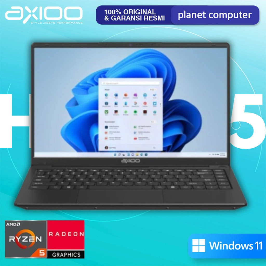 AXIOO HYPE 5 X5-2 Ryzen 5 7430 Ram 8/16GB Ssd 256GB 14" FHD