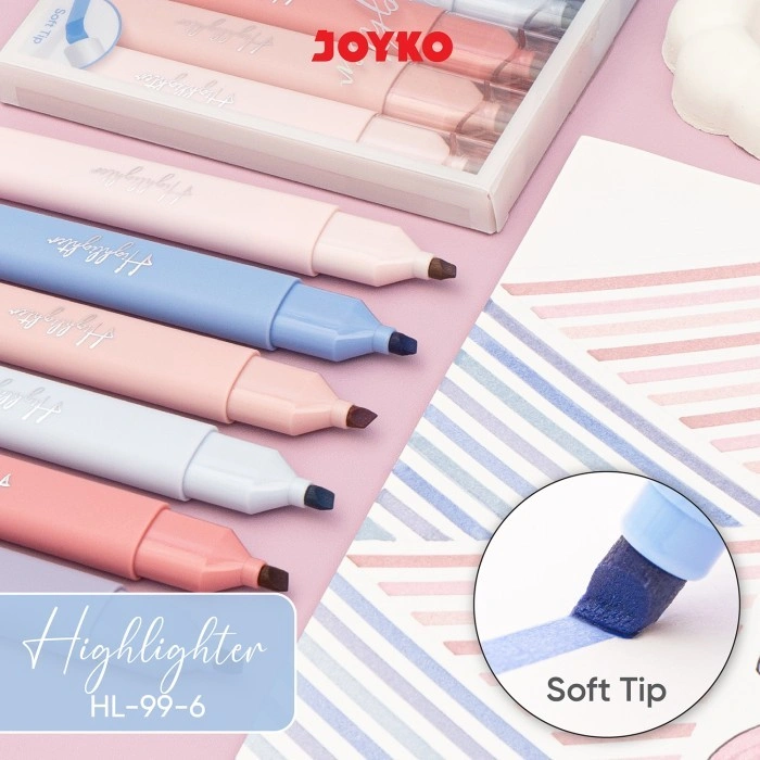 JOYKO Penanda Berwarna Highlighter HL-99 1 Set 6 Warna
