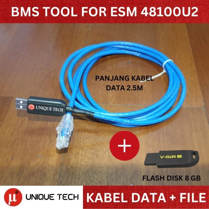 KABEL DATA MONITOR BMS HUAWEI 48100U2 B1 BOOSTLI | LITHIUM BATTERY MAINTENANCE TOOL SOFTWARE PROGRAM