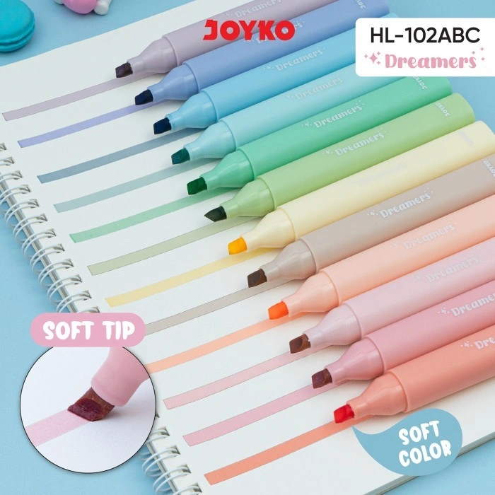 JOYKO Penanda Berwarna Highlighter HL-102 Dreamers Soft Color