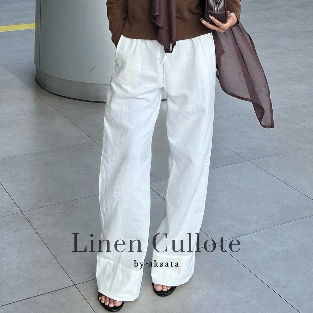 Linen Cullote by aksata - Celana Kulot Linen