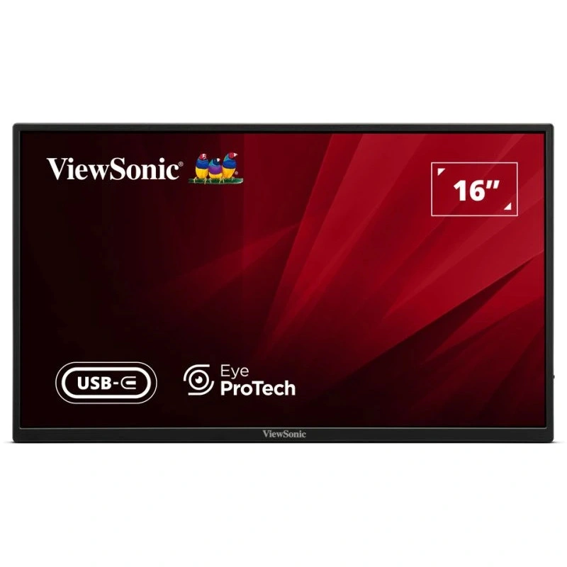 VIEWSONIC VA1650 LED Monitor Portable 16" IPS FHD 60Hz 7ms HDMI USB-C