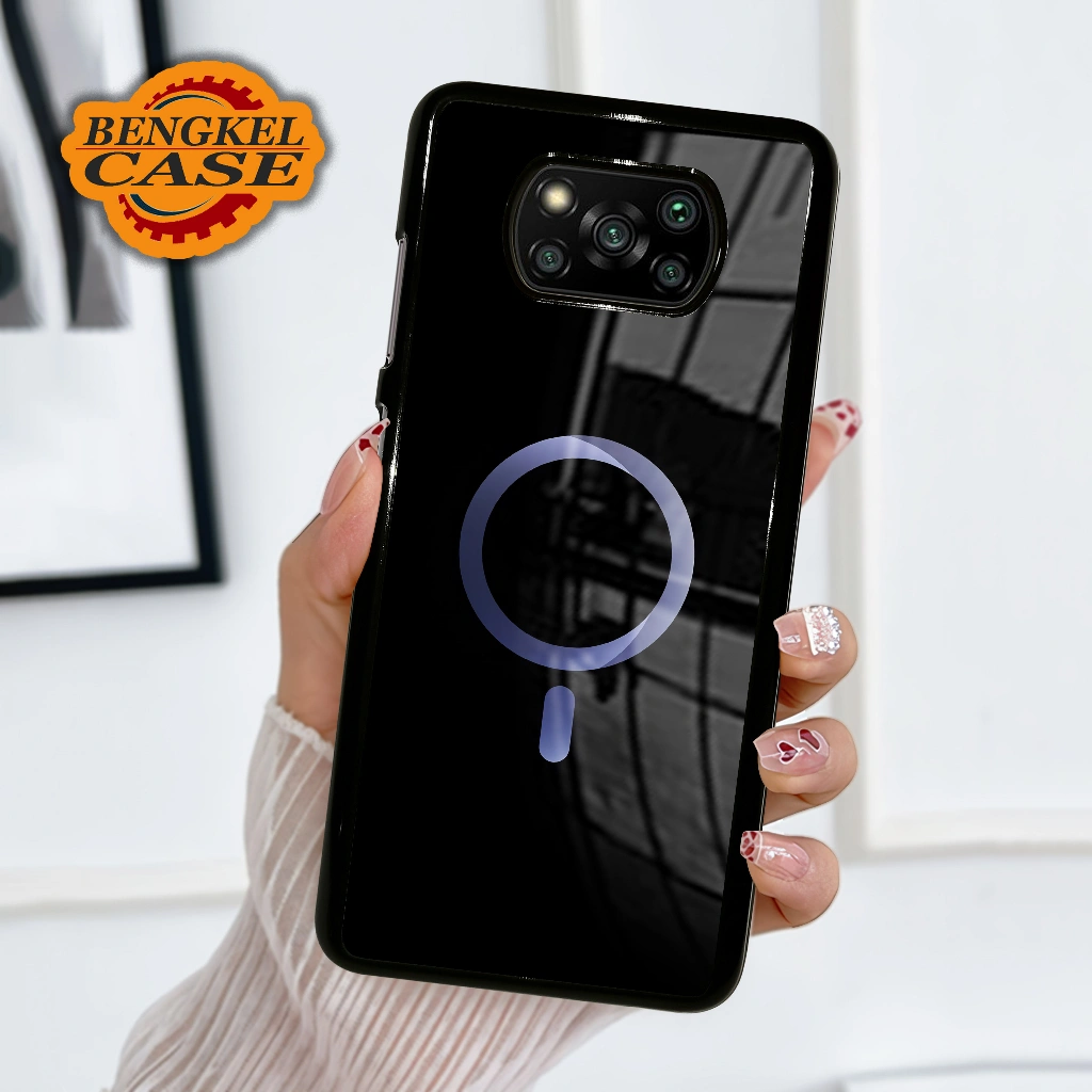 (BS35) Case Kilau Poco Phone X3 PRO NFC Casing Hp Xiaomi Pelindung Smartphone Motif Magsafe