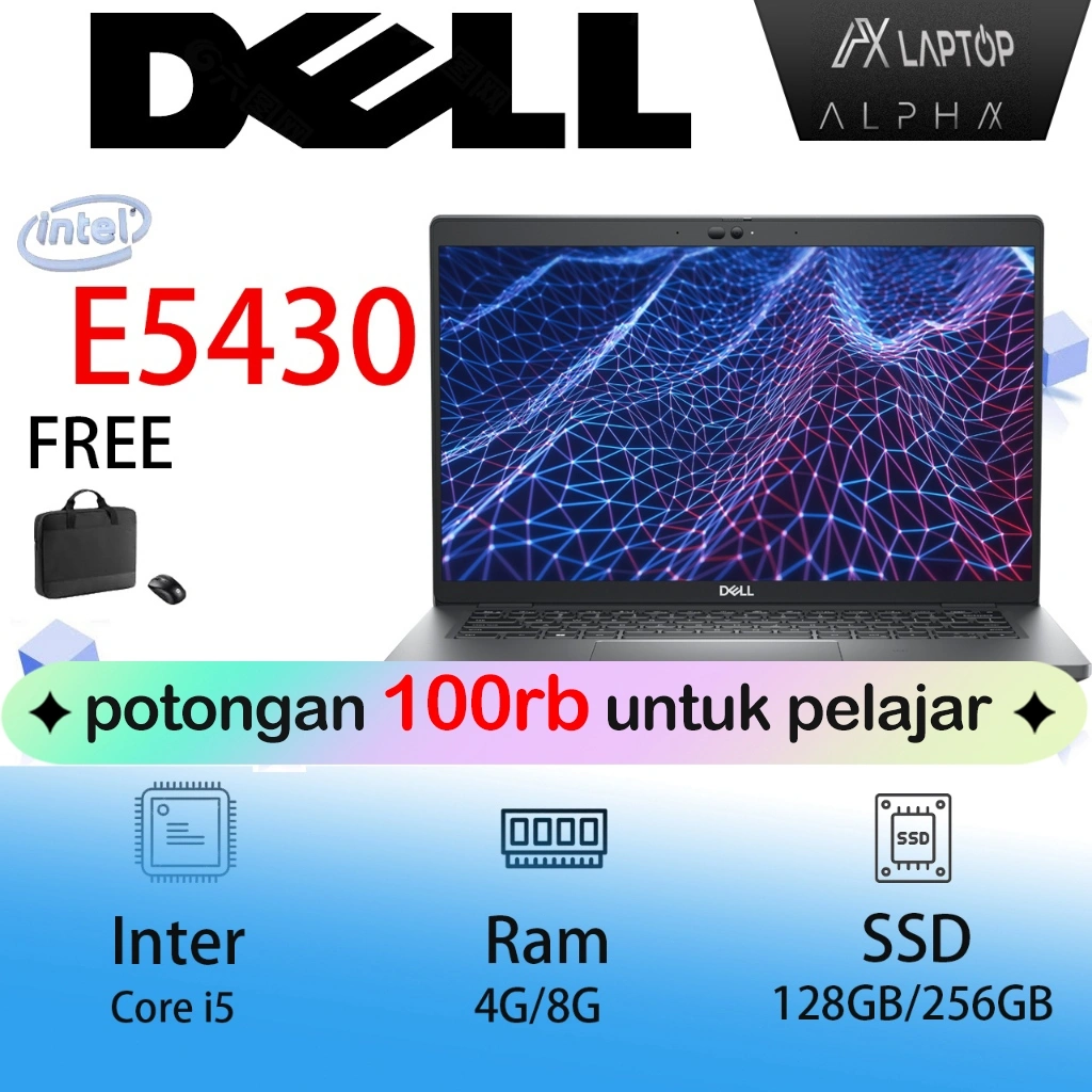 Laptop Dell Latitude E5420 E5430 E5440 E5450 Touch Intel Core i5 Ram 8GB Storage ssd 128GB/256GB Peningkatan baru laptop Laptop Slim Murah Bagus dan Bergaransi bekas