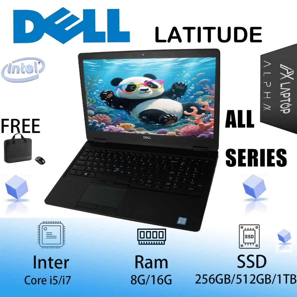 Laptop Dell Latitude Core i5 / i7 / RAM 8GB / 16GB Notebook Second | Termurah dan Berkualitas |  7270 7390 7480 7490 3380 7290 Intel Core i5 Ram 4-8GB Storage ssd/HDD Peningkatan baru laptop Laptop Slim Murah Bagus dan Bergaransi bekas