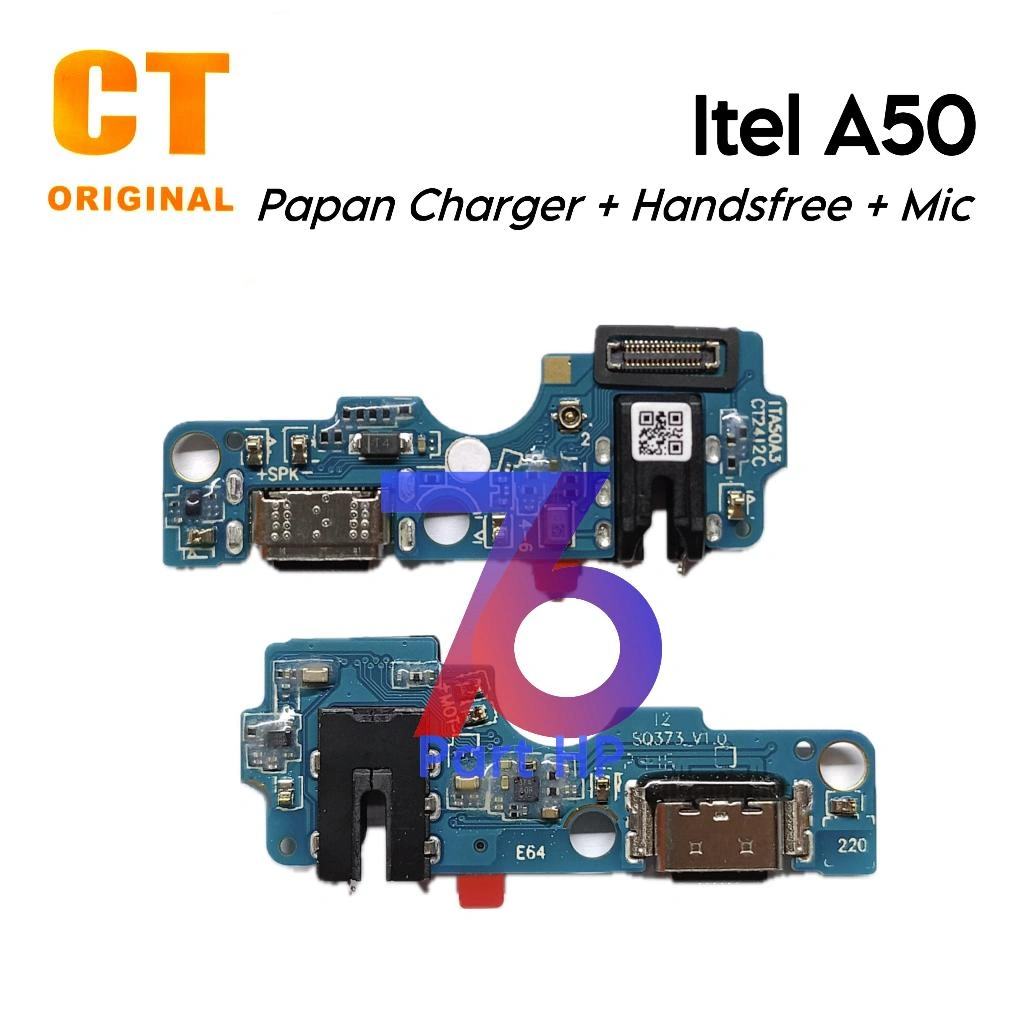 Papan Konektor PCB Charger + Mic + Handsfree Itel A50 / A507LXU  - Flexibel Fleksibel Fleksible Connector Cas Charge Casan Charging Mic Handsfree