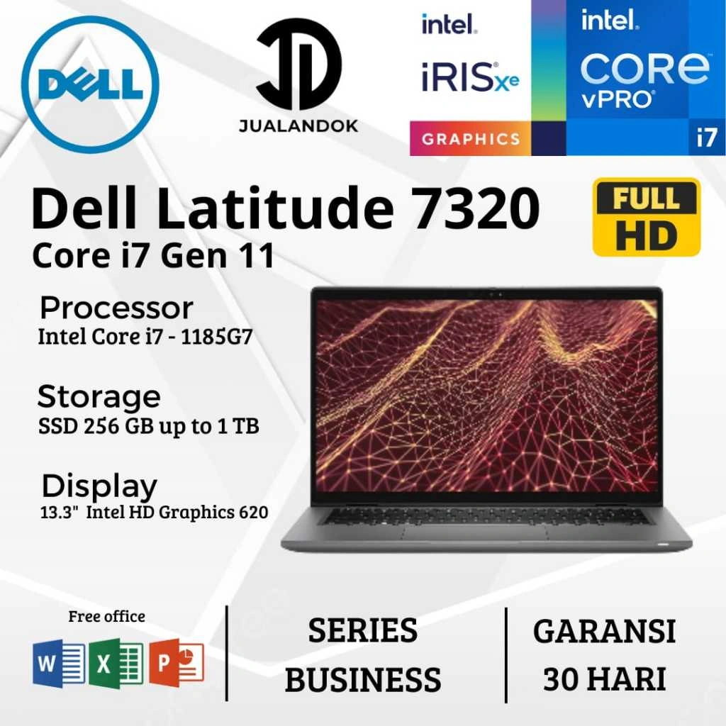 Laptop Dell Latitude 7320 vPRO Core i7 Gen 11 - RAM 16GB - SSD 1TB - 13 inch - TouchScreen - Windows 11 Pro