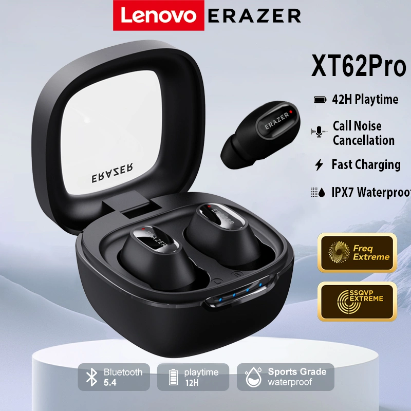 Lenovo XT62PRO Wireless Earphones TWS Mini Earbuds Earphone Bluetooth Touch Control HIFI Stereo