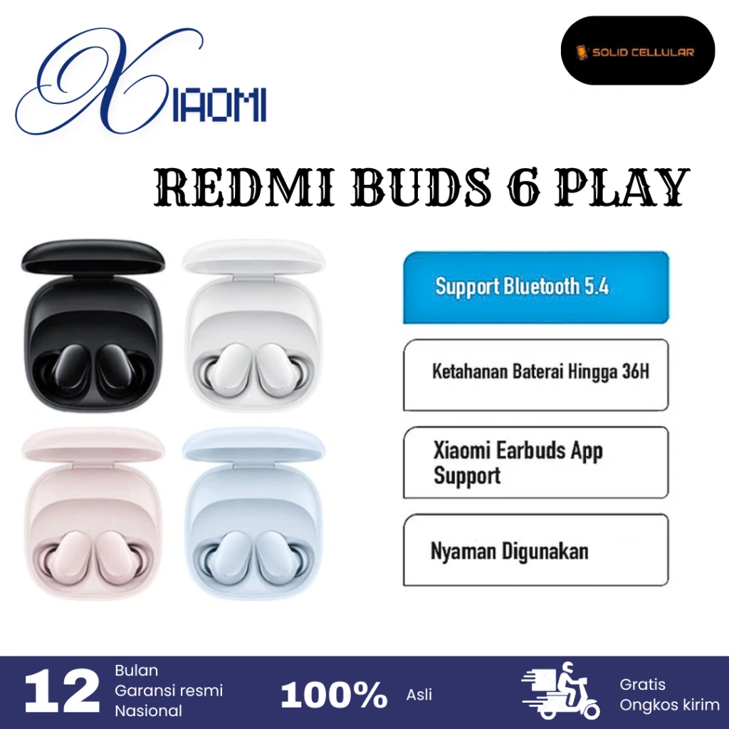 Xiaomi Redmi Buds 6 Play Garansi Resmi