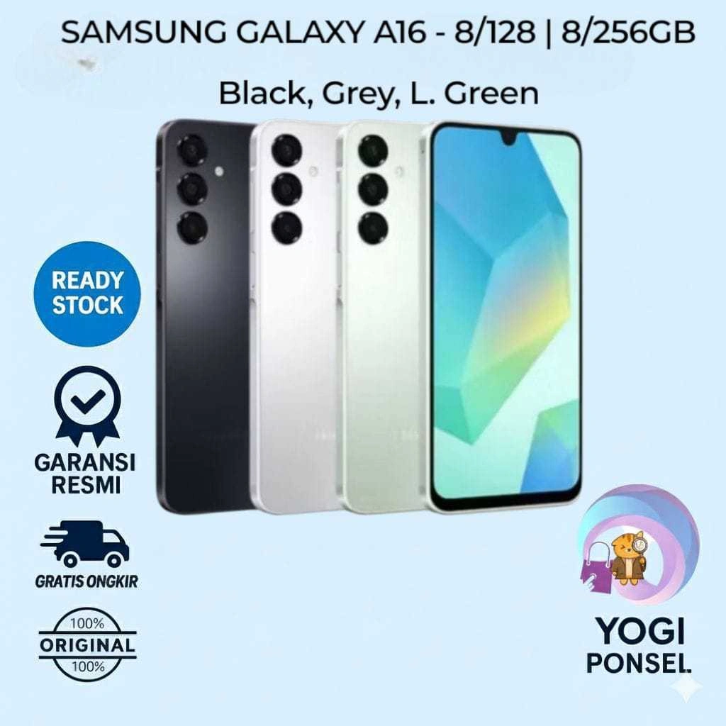 Samsung A16 LTE 8/128 & 8/256 Garansi Resmi SEIN + Free Adaptor 25W Garansi Resmi - Green, 8/128