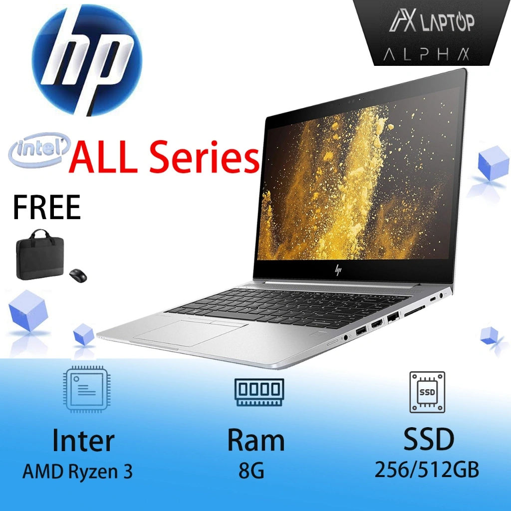 Laptop HP Probook Elitebook Murah All Series | Intel Core i7 / i5 / i3 / AMD Ryzen | RAM 8/16GB | SSD 128/256GB