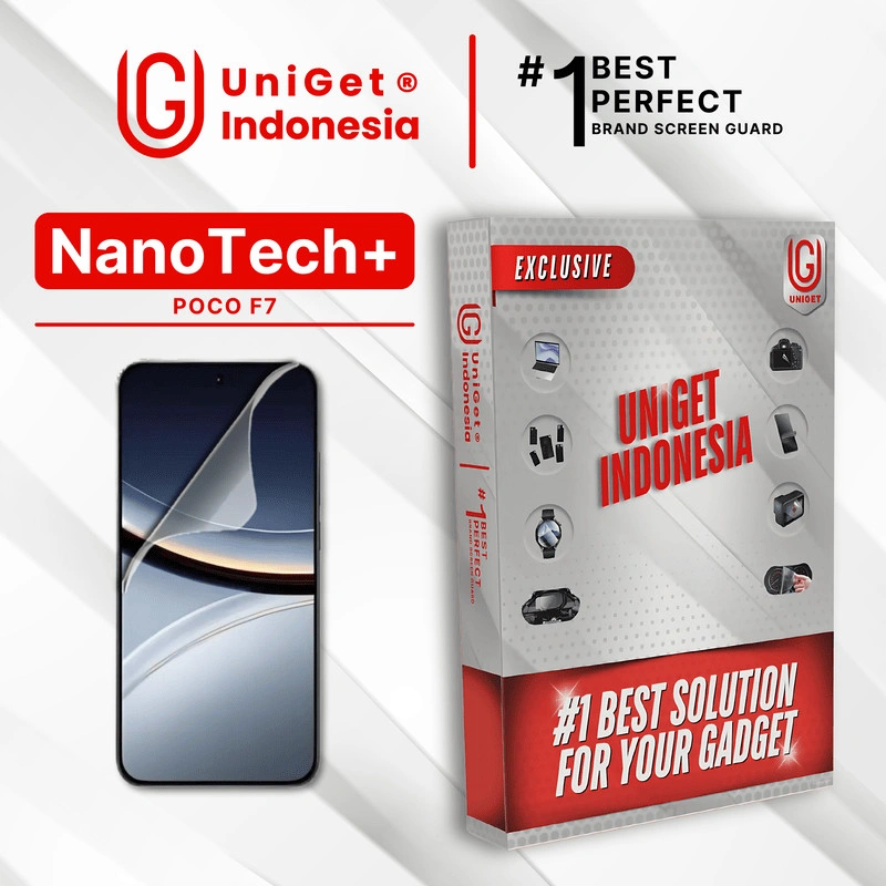 UniGet EPU BIO GENESIS Hydrogel for Xiaomi POCO F7 / Screen Guard (Nanotech+ 100% Recycle) Premium Hidrogel Anti-Scratch Protector Tempered Gorilla Glass 5 6 7 Anti Gores Full Cover Smart Phone Watch Handphone Gadget Tab Laptop Kamera