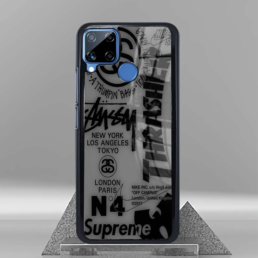 (SV54) Case | Hardcase Kilau Realme C15 | Casing Hp Realme | Pelindung Smartphone | Motif Aesthetic Of White Seven Case