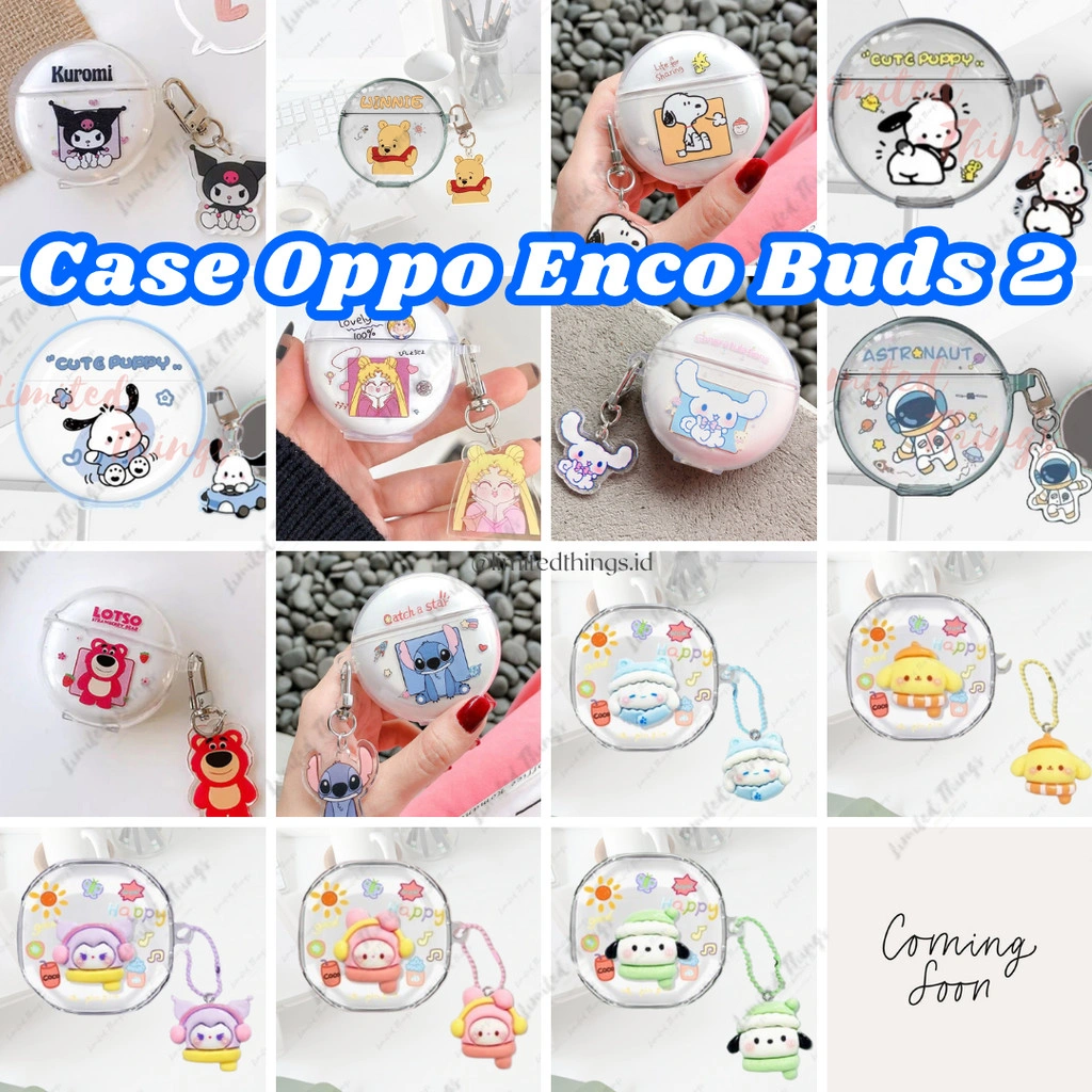 SOFT CASE Case untuk Oppo Enco Buds 2 Case Character Bluetooth Wireless Lucu Kartun