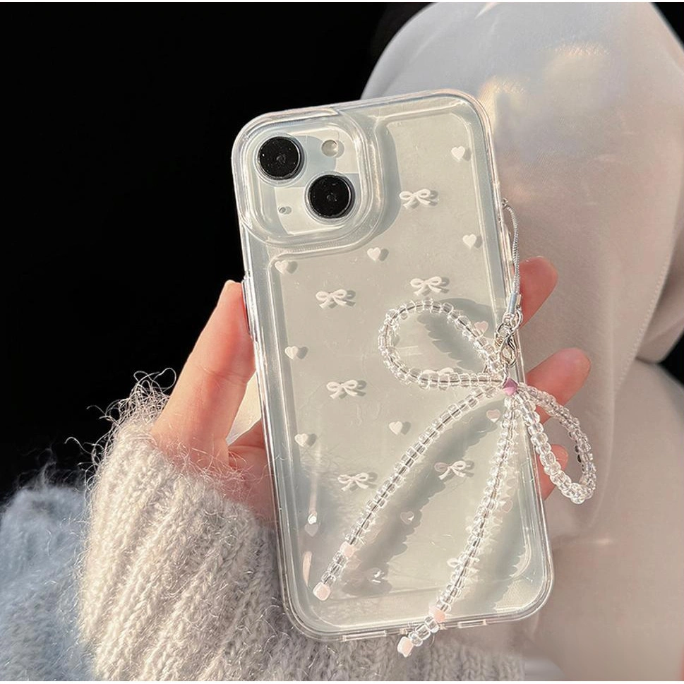 Busur putih dan hati Casing hp infinix Smart 10 Plus Hot 60 Pro Plus Hot 60i Smart 10 Plus Hot 60 Smart 10 Smart 10 note 50 pro Smart 9 HOT 50 50i note 40 pro plus itel p55 4g 5G note 30 pro hot 40i 40 pro hot 30 smart 8 pro zero 30 20 hot 30i 20s 11 n