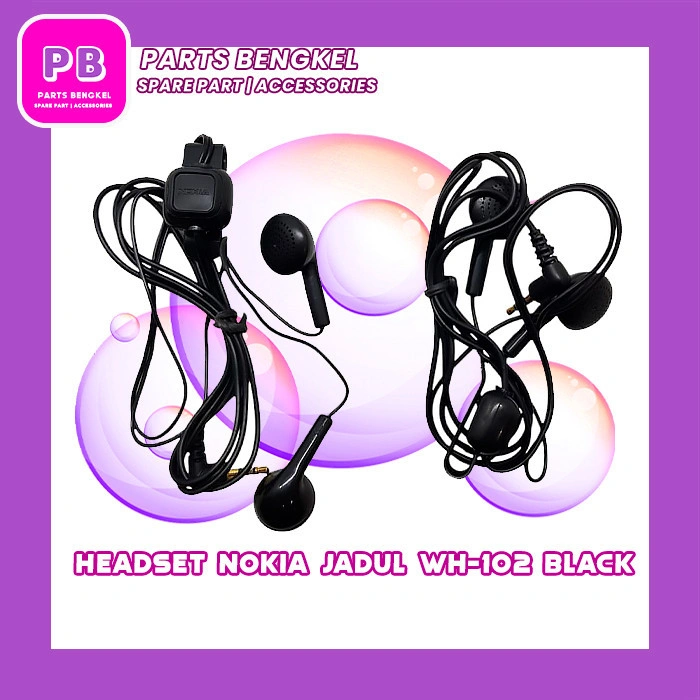 EARPHONE / HANDSFREE / HEADSET NOKIA WH-102 BLACK