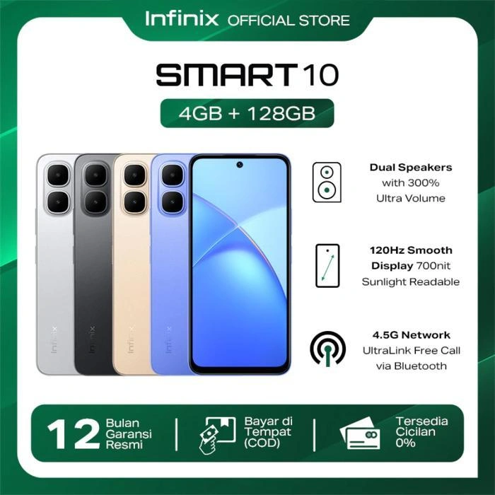 INFINIX SMART 20/SMART 10 SERIES 4GB 128GB Garansi Resmi