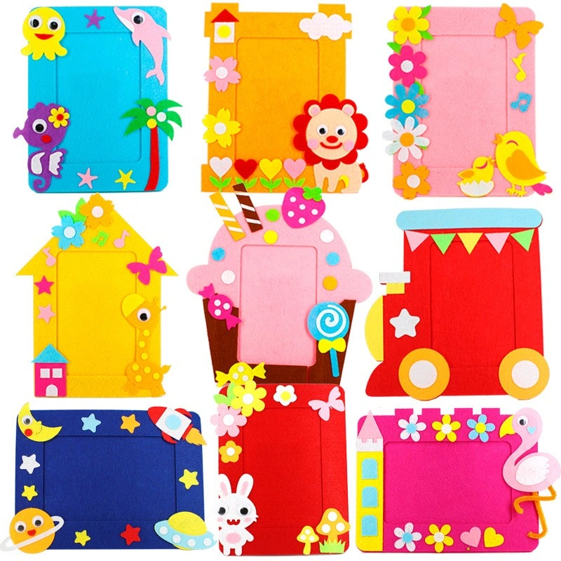 DIY Photo Frame FLANEL / Bingkai foto / art & Craf anak / Frame bingkai anak DIY