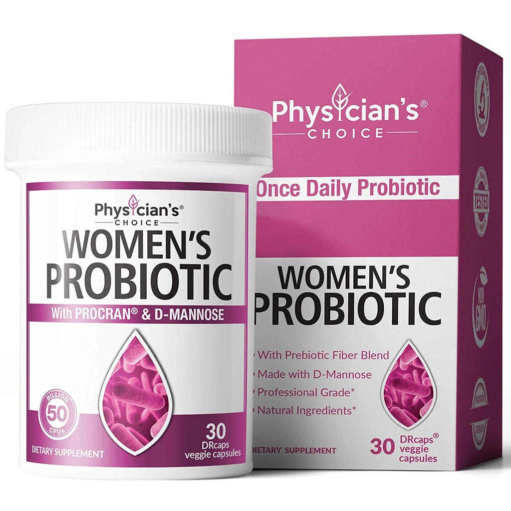 Probiotic & Prebiotic Physician Choice For Women 50 Billion CFU Organic - Probiotik 30 Cap ORI USA