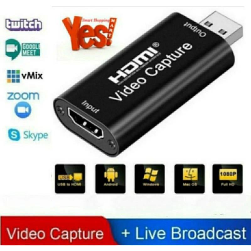 Video Capture HDMI to USB for Live Streaming Game Education Broadcast