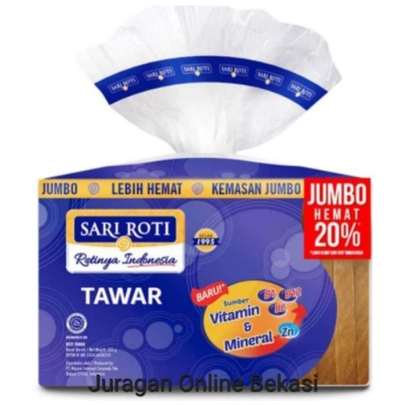 SARI ROTI ROTI TAWAR JUMBO TERMURAH [555gr]