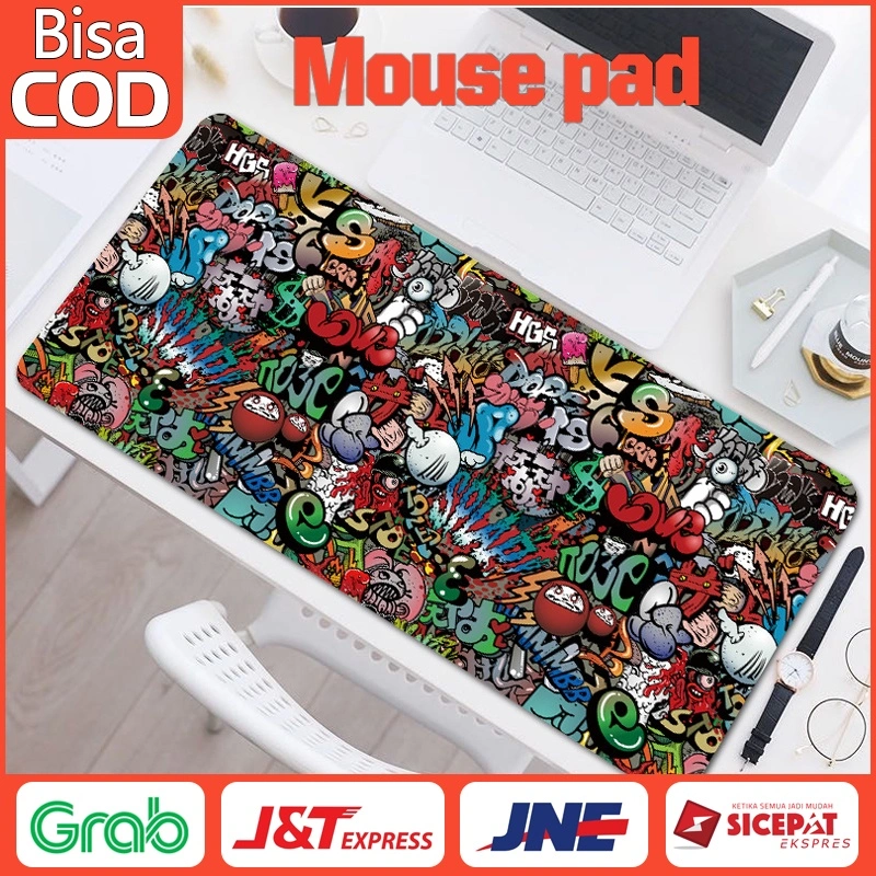 Mouse pad Gaming XL Mousepad Besar 70*30Cm Cartoon Gaming Desk Mat