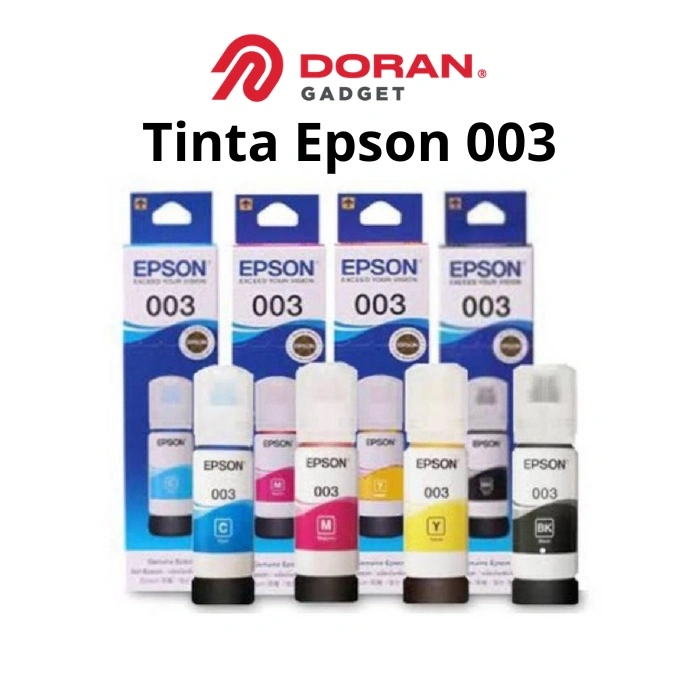 Tinta Printer Refill Isi Ulang Epson 003 Black Cyan Magenta Yellow - Original
