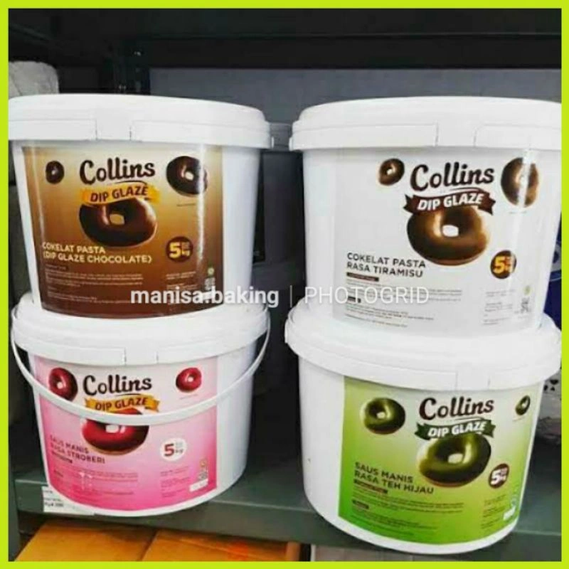 COLLINS DIP GLAZE 5 KG TOPPING LUMER COKLAT CAIR