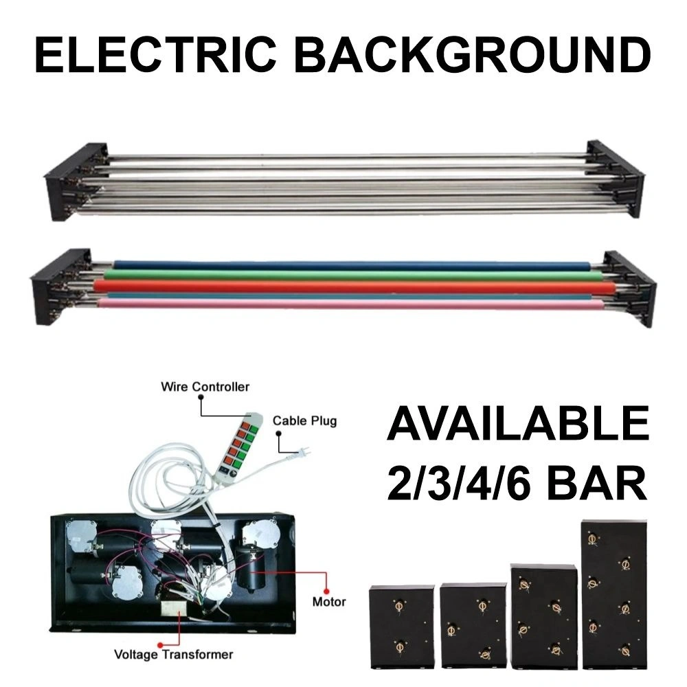 Electrik Background 3Bar Set Electric Backdrop 3set 3 Bar Otomatis Kit