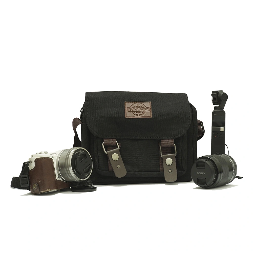 Tas Kamera salvo TK08 Mini BLACK - Sling Bag for Mirrorless / Dslr / Ipad Mini / Tablet / Instax