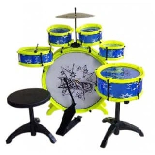 Mainan Edukasi Anak - Big Band Drum Set Cymbal Musik Music
