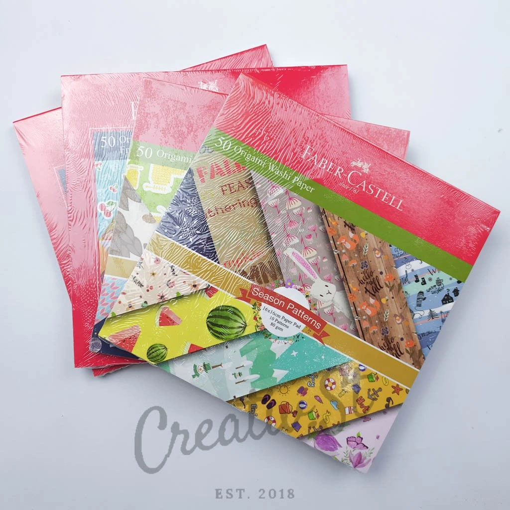 FABER CASTELL Kertas Lipat Origami Washi Paper Pattern