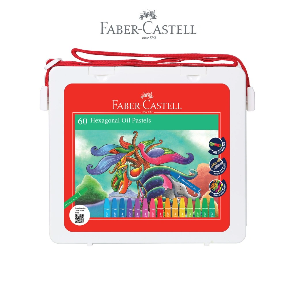 Faber-Castell Krayon Minyak Hexagonal Oil Pastel 60