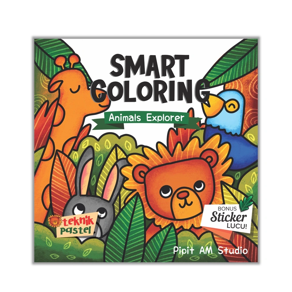 BUKU ANAK : Smart Coloring : Animal Explorer : Buku Keterampilan Anak : Buku Edukasi : Buku Mewarnai