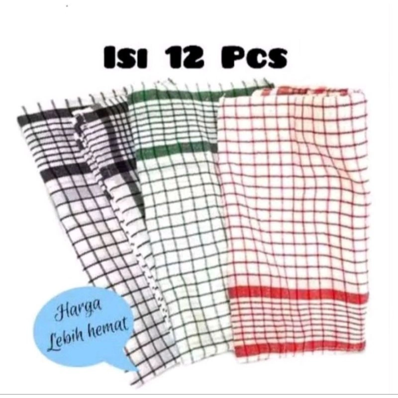 Kain Lap Serbet Dapur isi 12 Pcs